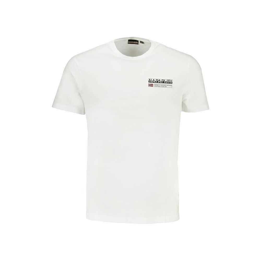 Napapijri White Cotton T-Shirt Napapijri