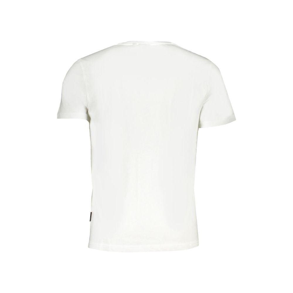 Napapijri White Cotton T-Shirt