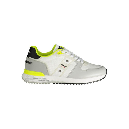 Blauer White Polyester Sneaker Blauer