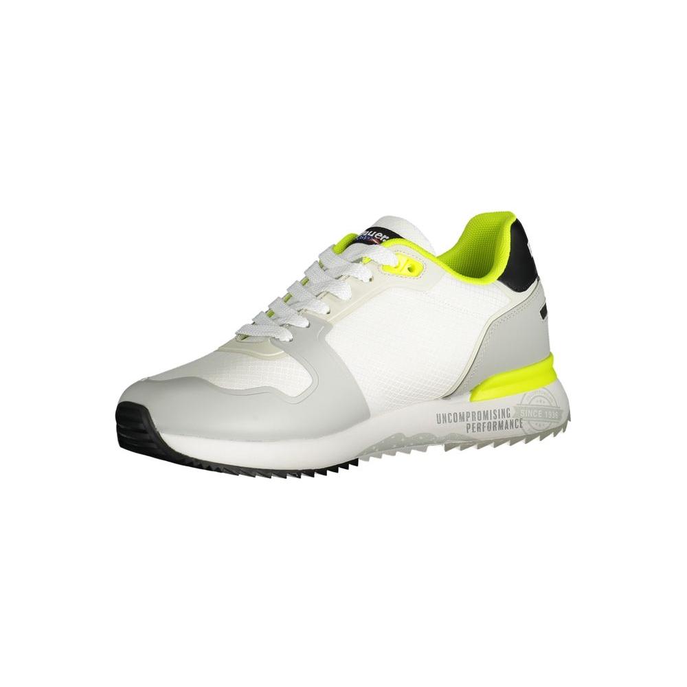 Blauer White Polyester Sneaker Blauer