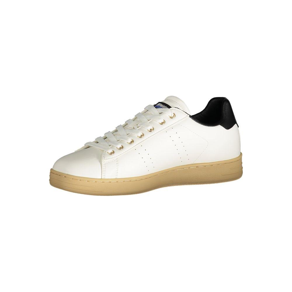 Blauer White Polyester Sneaker Blauer