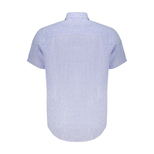 North Sails Light Blue Linen Shirt North Sails