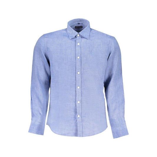 North Sails Blue Linen Shirt North Sails