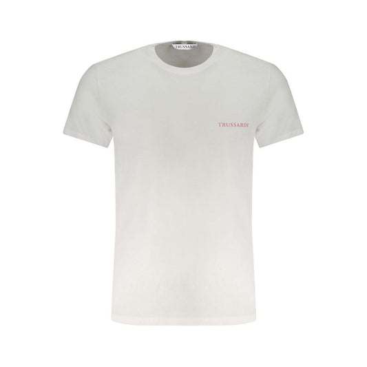 Trussardi White Cotton T-Shirt Trussardi