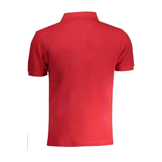 La Martina Red Cotton Polo Shirt La Martina