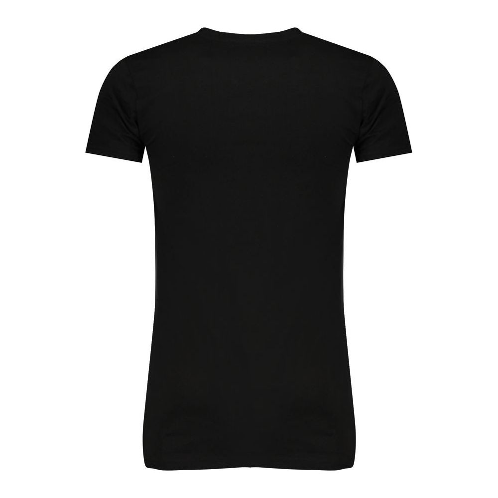 Gaudi Black Cotton T-Shirt Gaudi