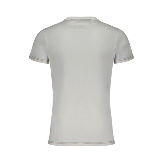 Aeronautica Militare White Cotton T-Shirt Aeronautica Militare