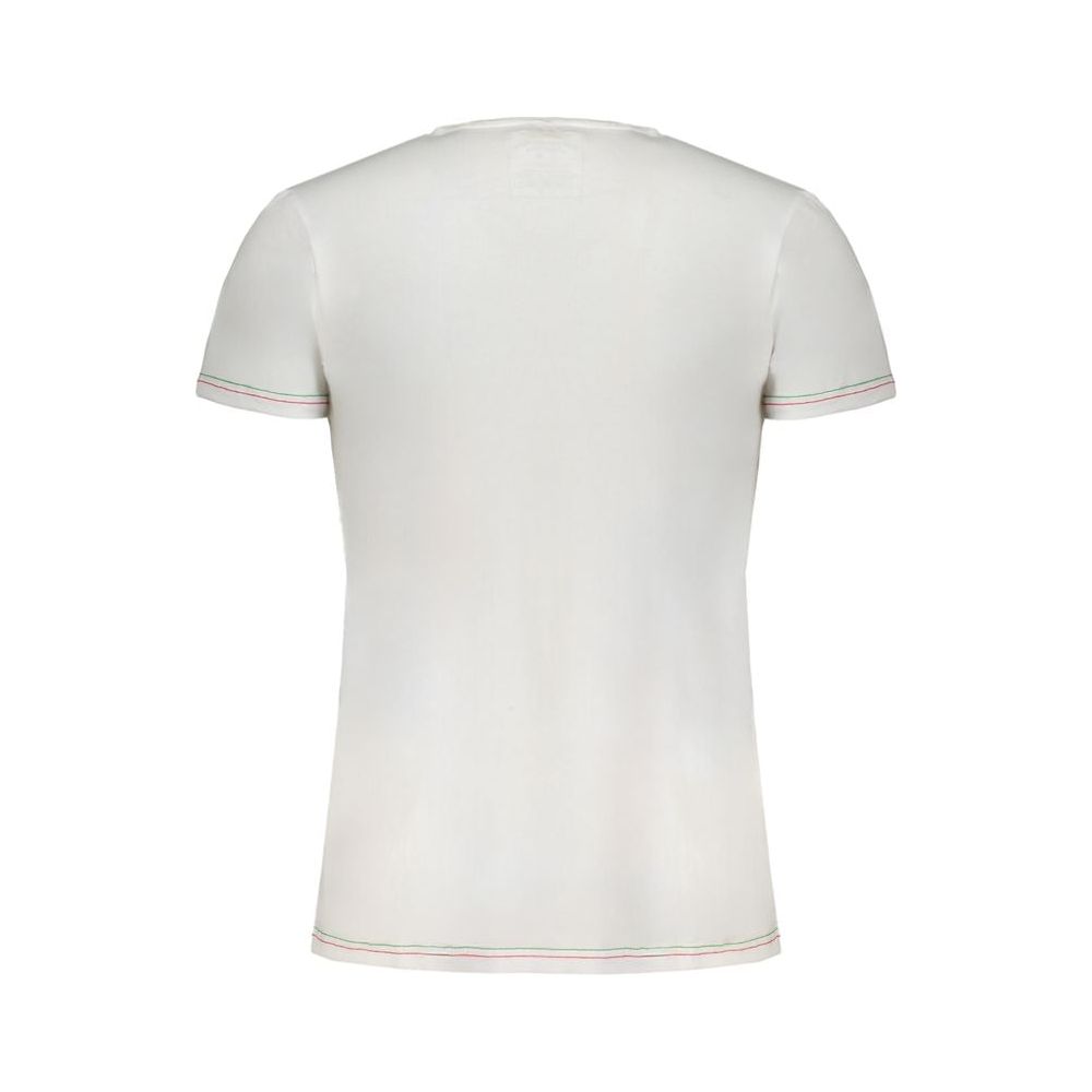 Aeronautica Militare White Cotton T-Shirt Aeronautica Militare