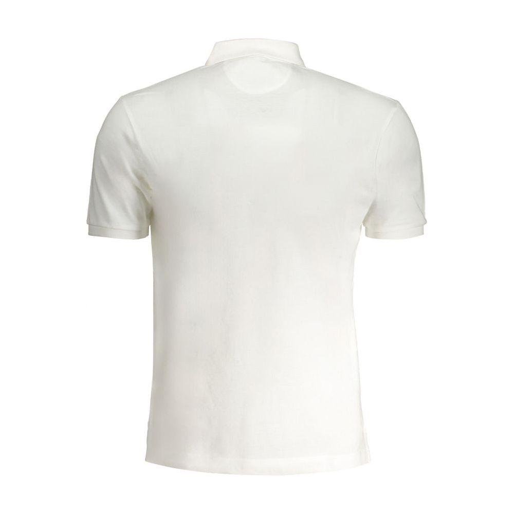 La Martina White Cotton Polo Shirt La Martina