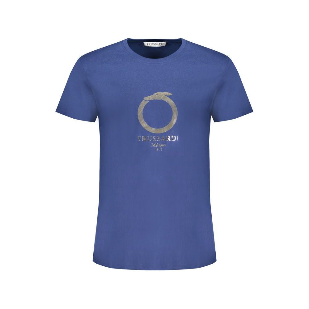 Trussardi Blue Cotton T-Shirt Trussardi