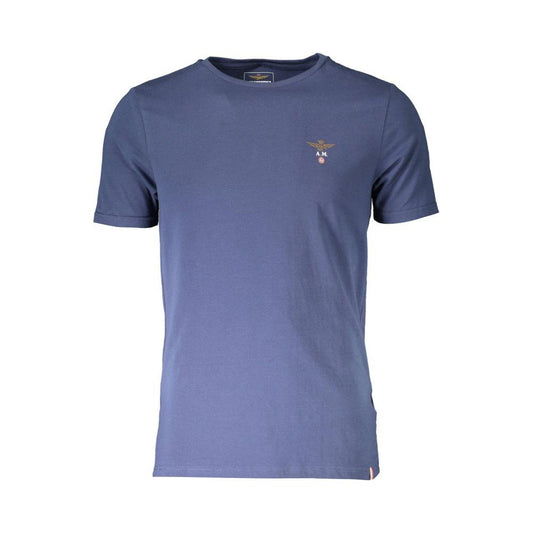 Aeronautica Militare Blue Cotton T-Shirt