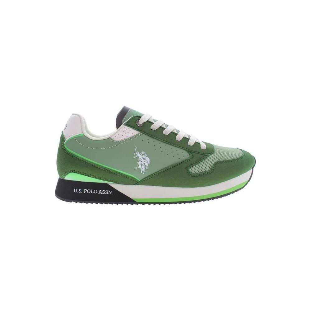 U.S. POLO ASSN. Green Polyester Men Sneaker