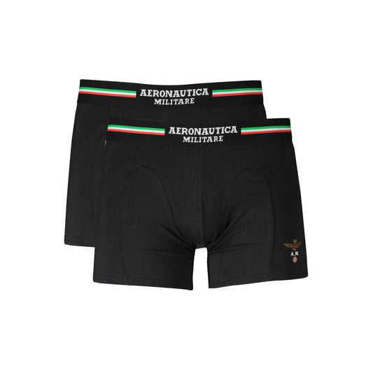 Aeronautica Militare Black Cotton Underwear Aeronautica Militare