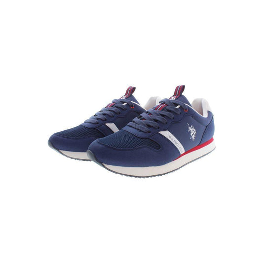 U.S. POLO ASSN. Sleek Blue Lace-Up Sports Sneakers U.S. POLO ASSN.