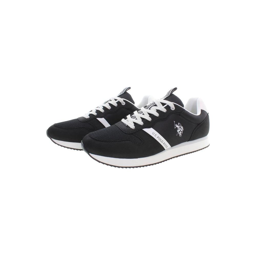 U.S. POLO ASSN. Sleek Black Sneakers with Contrast Accents U.S. POLO ASSN.