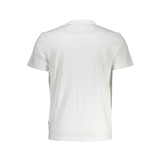 Napapijri Elegant Embroidered White Tee for Men Napapijri