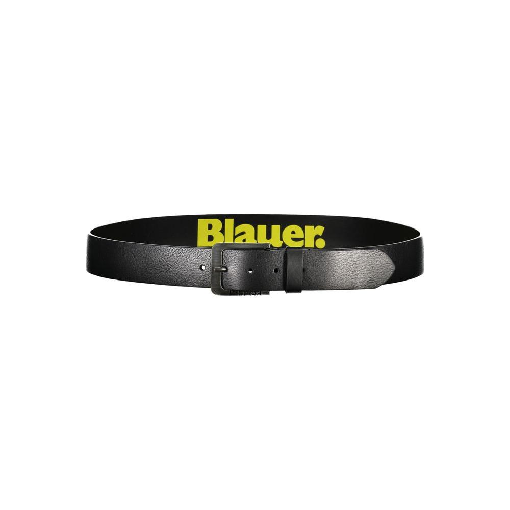 Blauer Elegant Iron Leather Belt with Metal Buckle Blauer