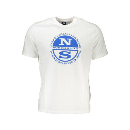 North Sails White Cotton T-Shirt North Sails