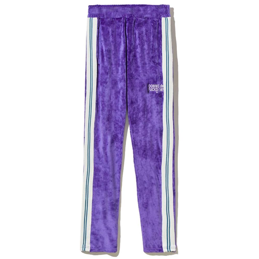 Comme Des Fuckdown Purple Polyester Jeans & Pant Comme Des Fuckdown