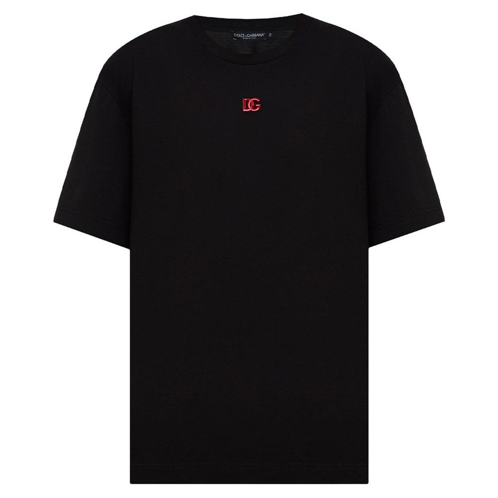 Dolce & Gabbana Black Cotton T-Shirt Dolce & Gabbana