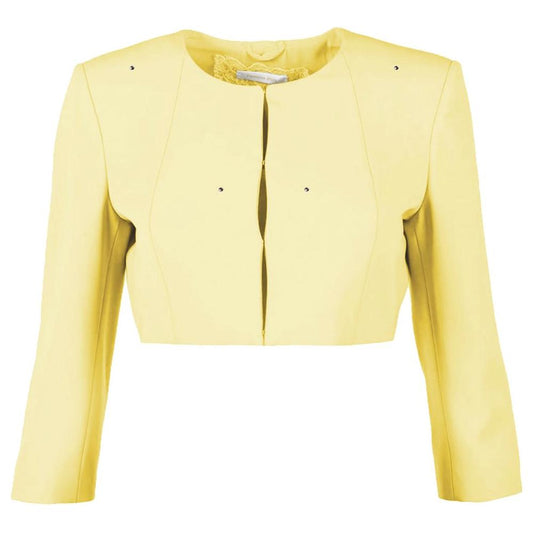 Patrizia Pepe Yellow Polyester Women's Blazer Patrizia Pepe