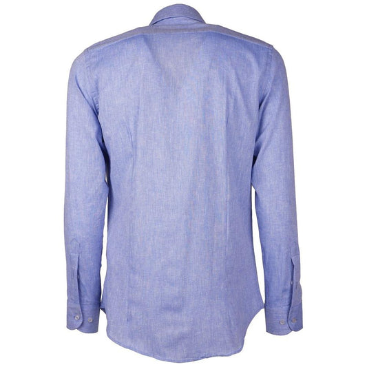 Made in Italy Light Blue Cotton Shirt Made in Italy