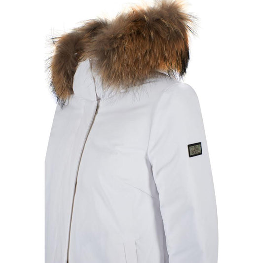 Yes Zee White Nylon Women Jacket Yes Zee