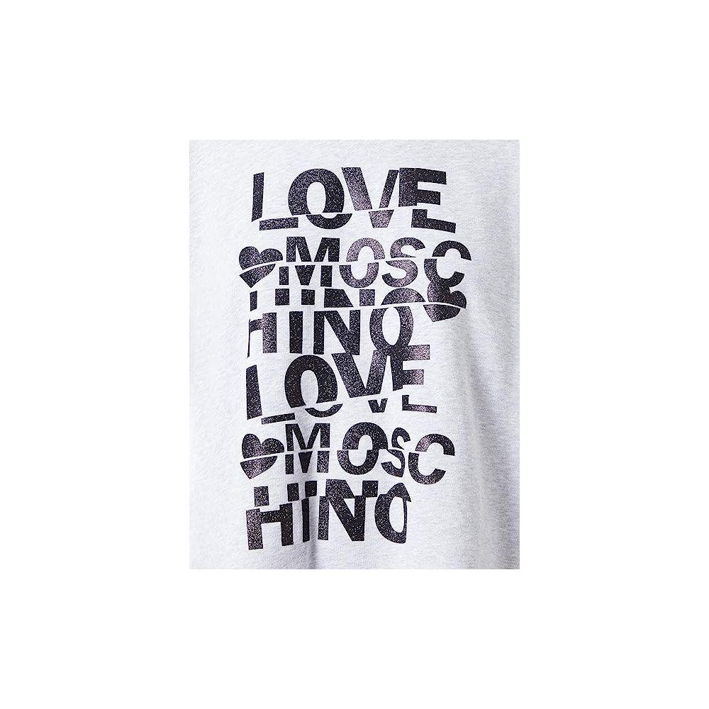 Love Moschino Gray Cotton Women Sweater Love Moschino