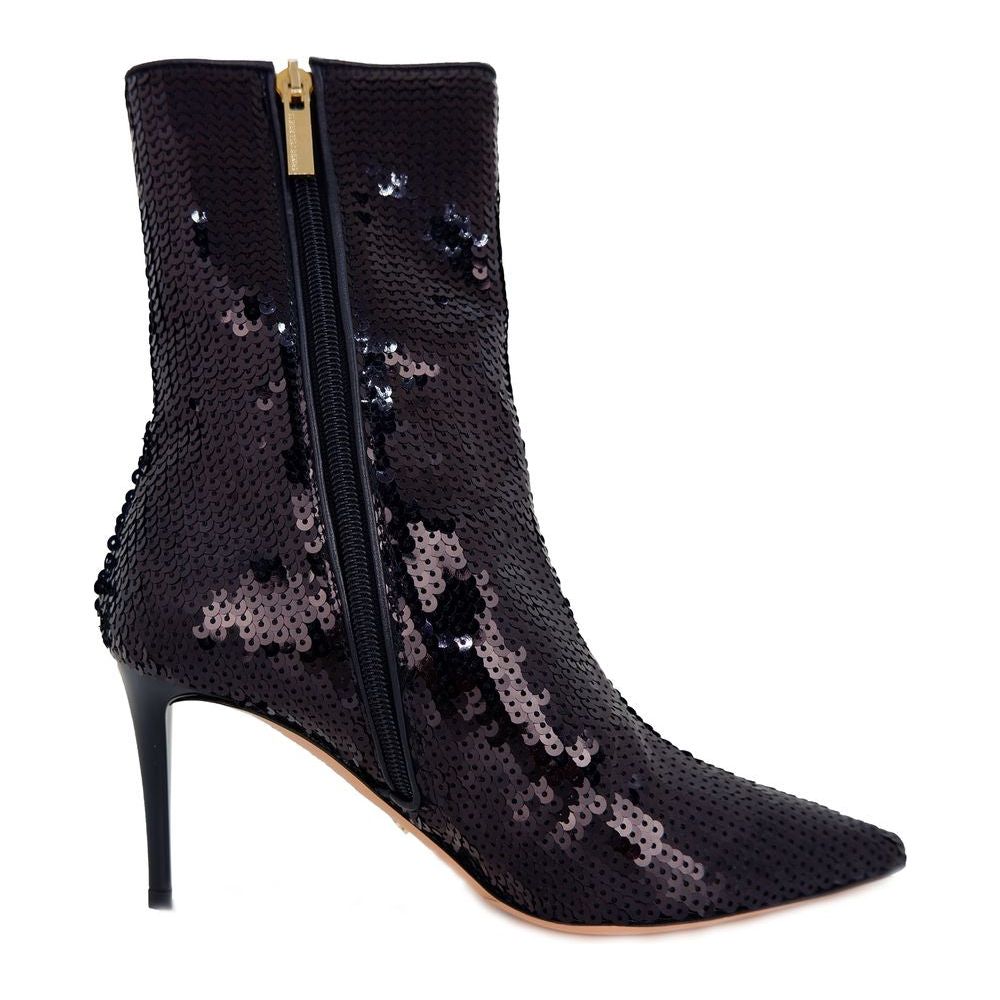 Elisabetta Franchi Sequined Elegance Ankle Boots Elisabetta Franchi