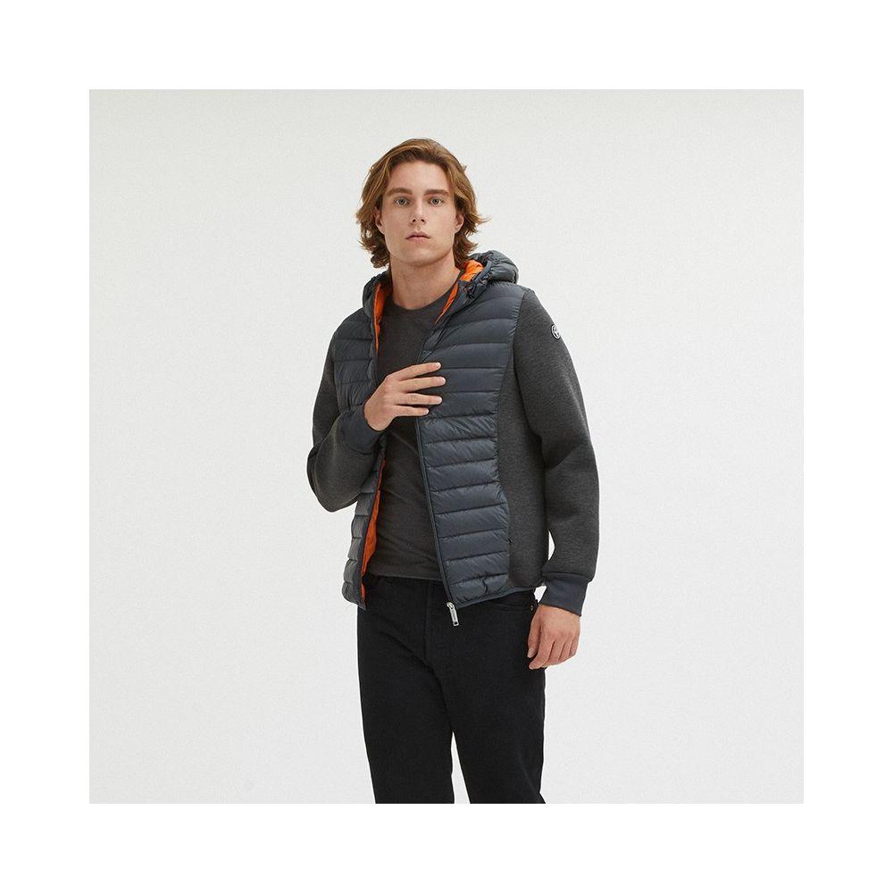 Centogrammi Elegant Grey Goose Down Puffer Jacket Centogrammi