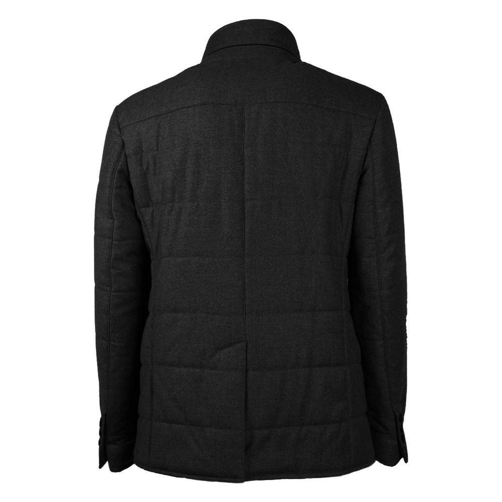 Made in Italy Elegant Wool-Cashmere Men's Coat