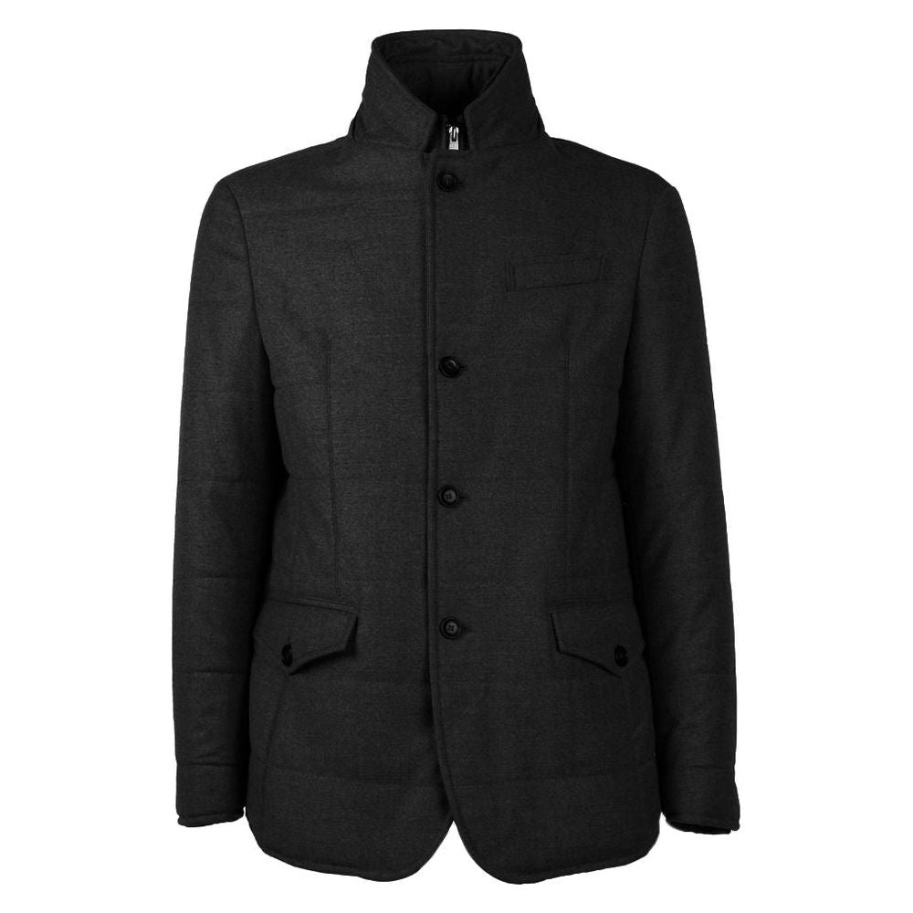 Made in Italy Elegant Wool-Cashmere Men's Coat