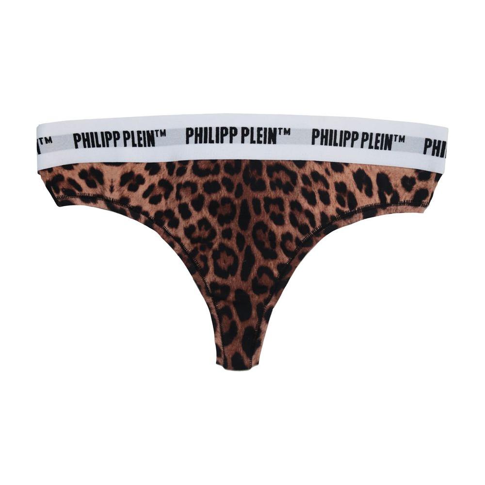 Philipp Plein Chic Leopard Print Thong Duo for Women WOMAN UNDERWEAR Philipp Plein