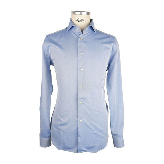 Made in Italy Elegant Light Blue Milano Shirt Made in Italy