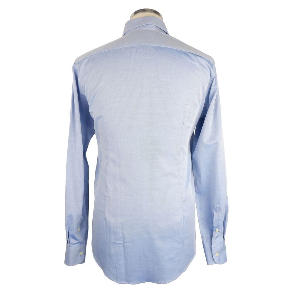 Made in Italy Elegant Light Blue Milano Shirt Made in Italy