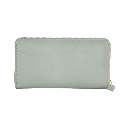 Cavalli Class Gray Calfskin Women Wallet Cavalli Class