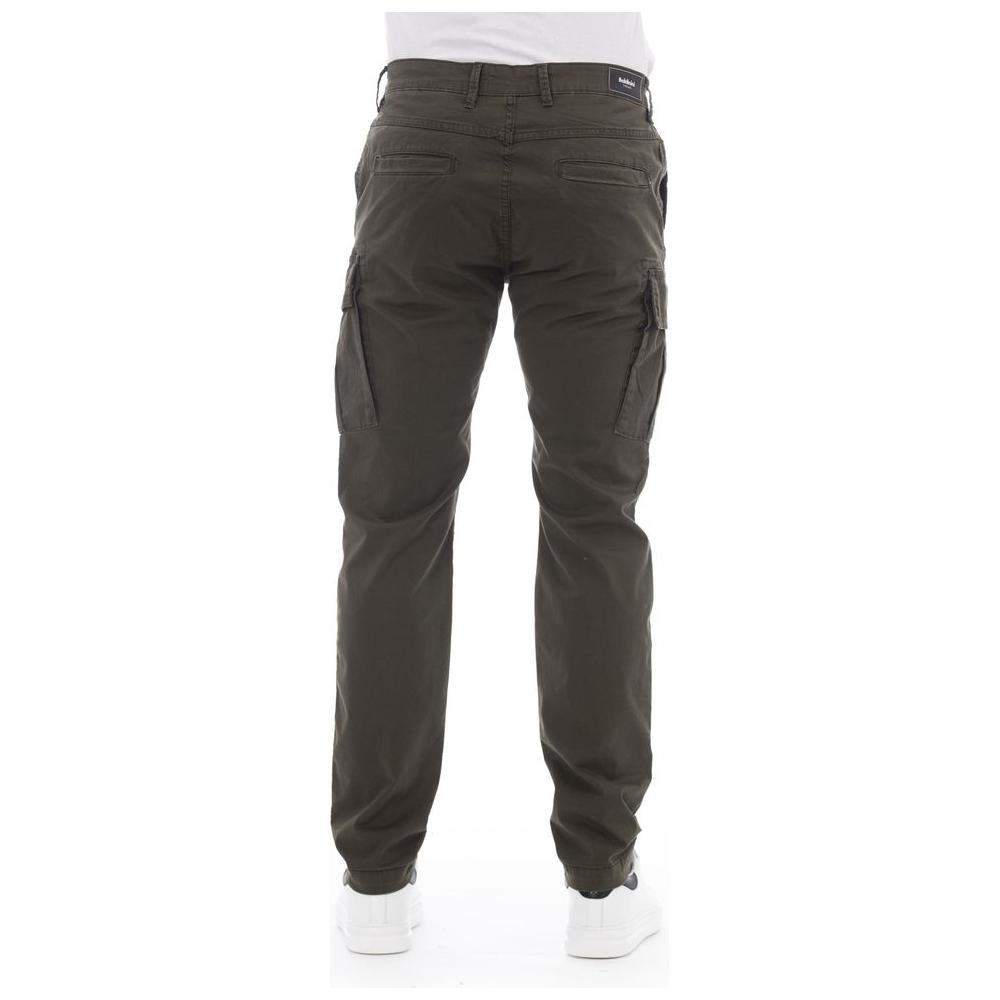 Baldinini Trend Army Cotton Men Cargo Trouser Baldinini Trend