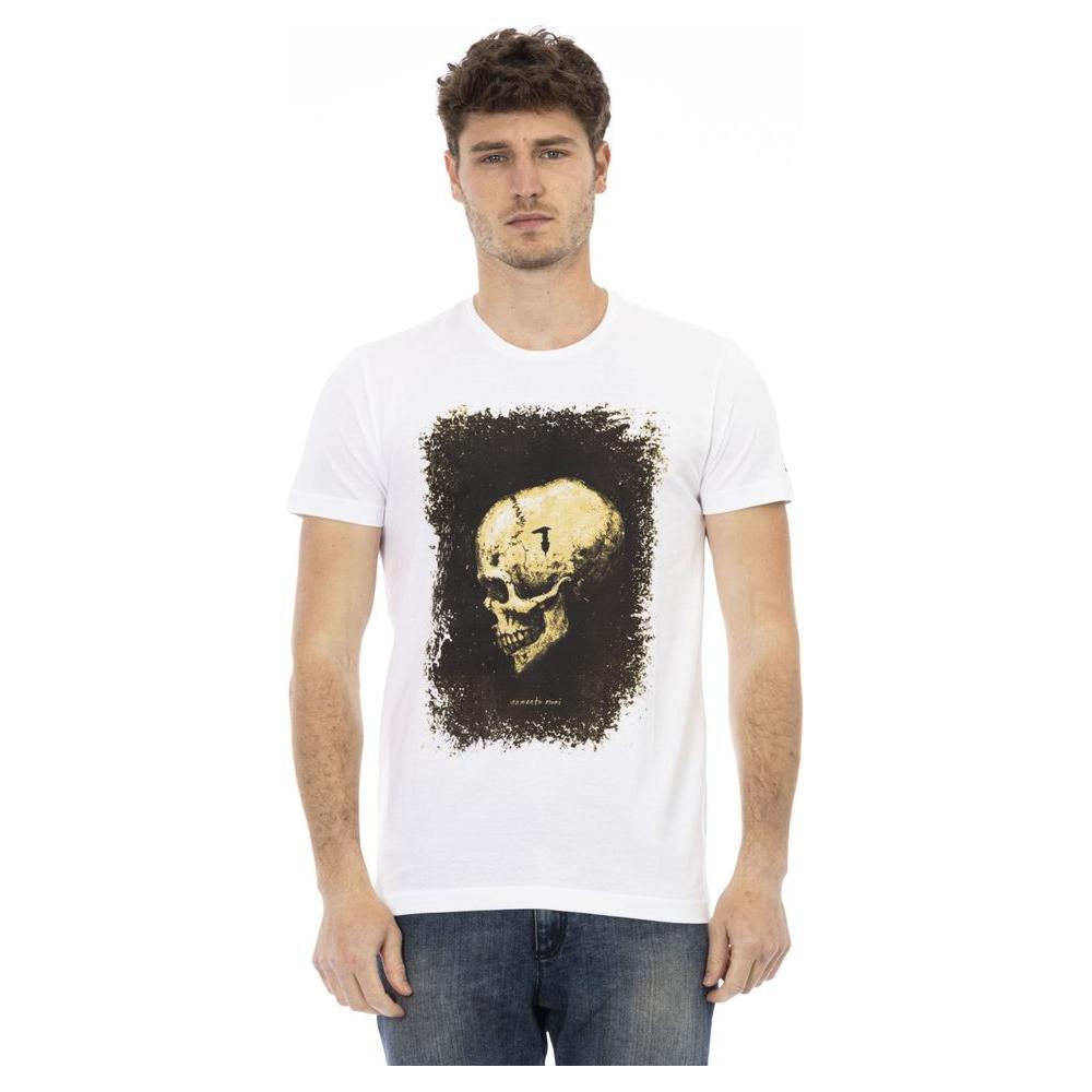 Trussardi Action White Cotton Men T-Shirt Trussardi Action