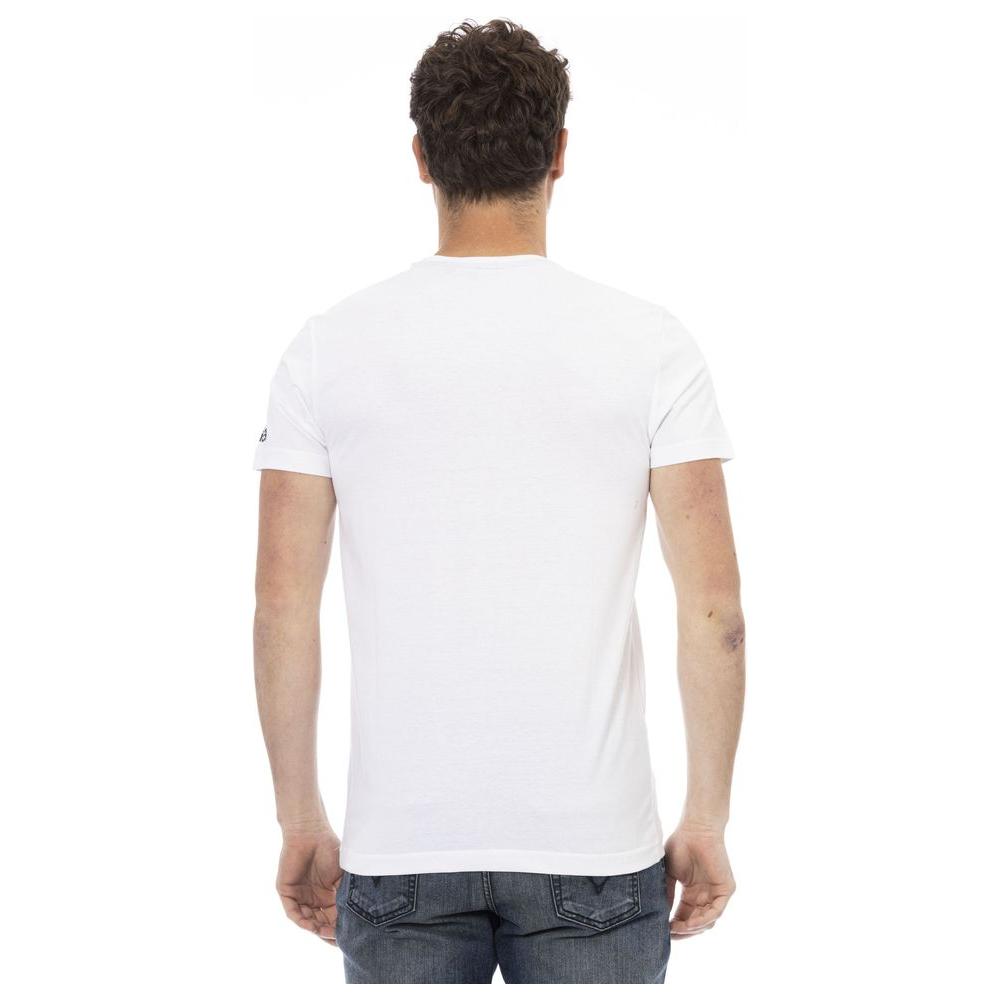 Trussardi Action White Cotton Men T-Shirt Trussardi Action