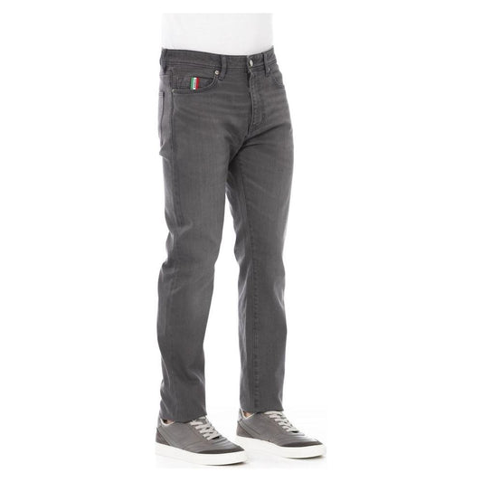 Baldinini Trend Gray Cotton Mens Jeans Baldinini Trend