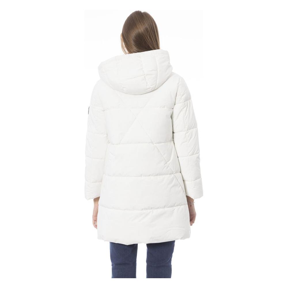 Baldinini Trend White Polyester Women Coat Baldinini Trend