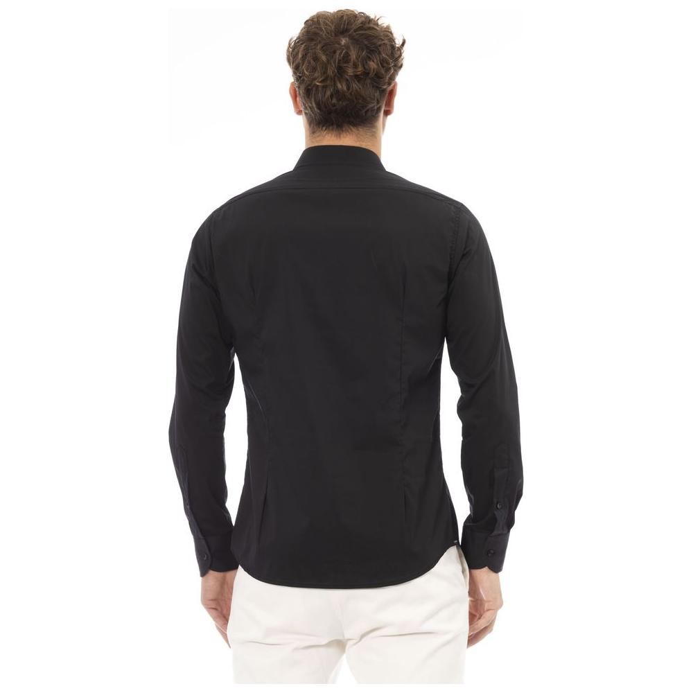 Baldinini Trend Black Cotton Men Shirt