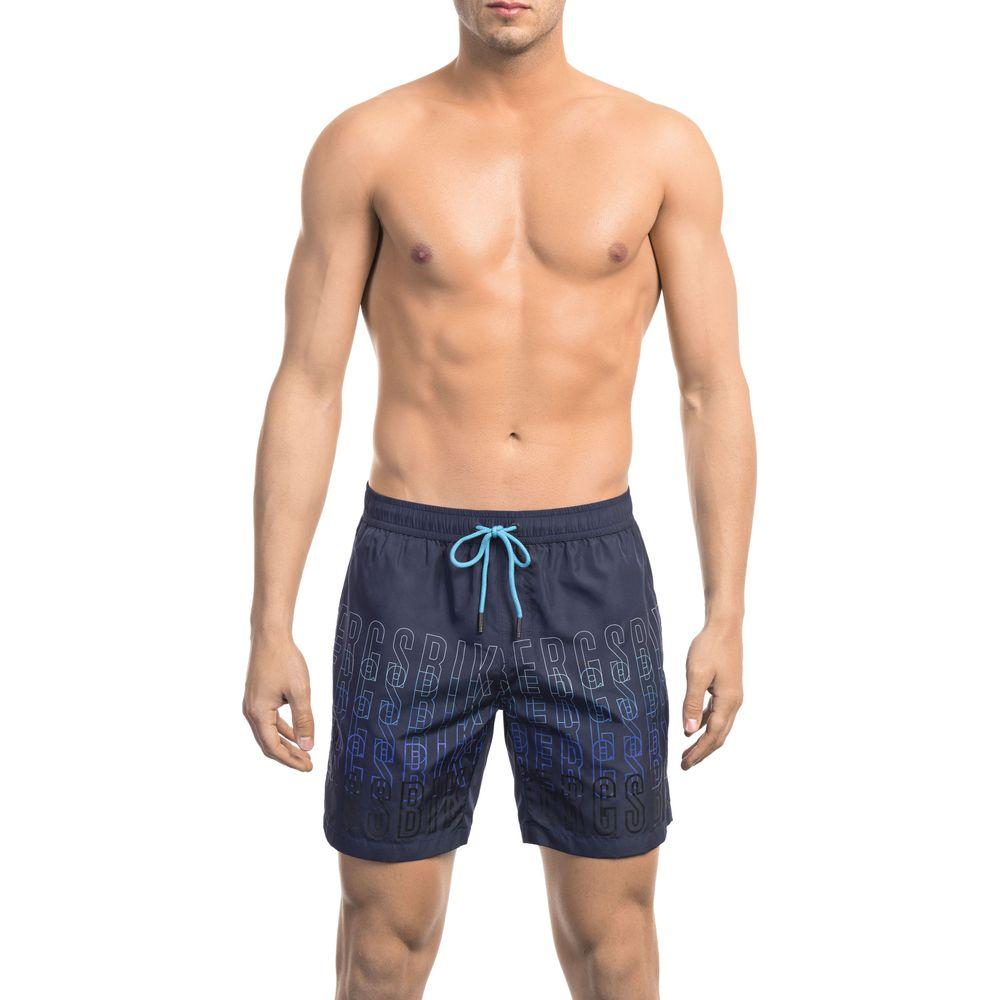 Bikkembergs Blue Polyester Men's Swim Short Bikkembergs