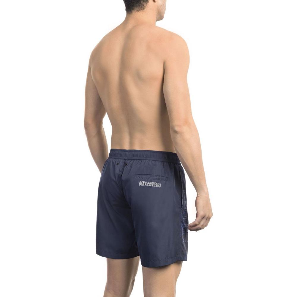 Bikkembergs Blue Polyester Men's Swim Short Bikkembergs