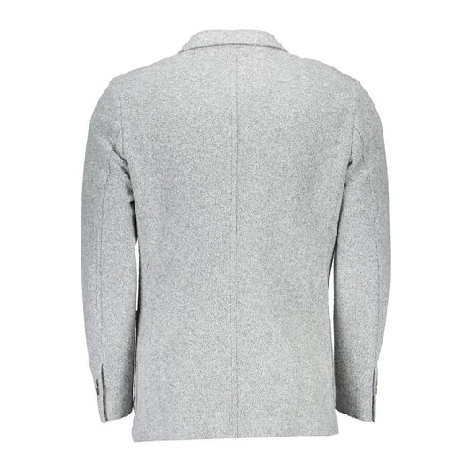 Gant Elegant Gray Long Sleeve Classic Jacket Gant