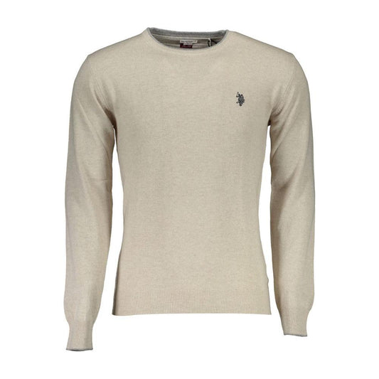 U.S. POLO ASSN. Beige Slim Wool-Cashmere Blend Sweater U.S. POLO ASSN.