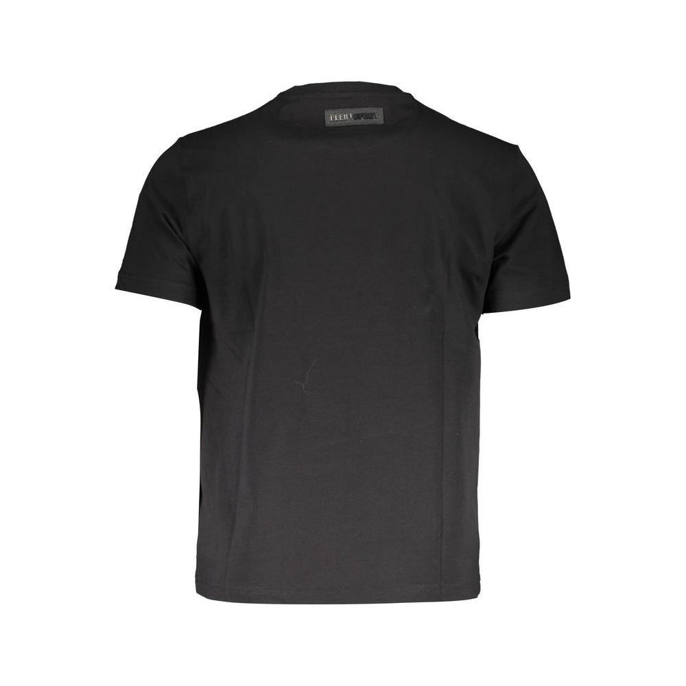 Plein Sport Elevated Athletic Black Tee with Iconic Print Plein Sport