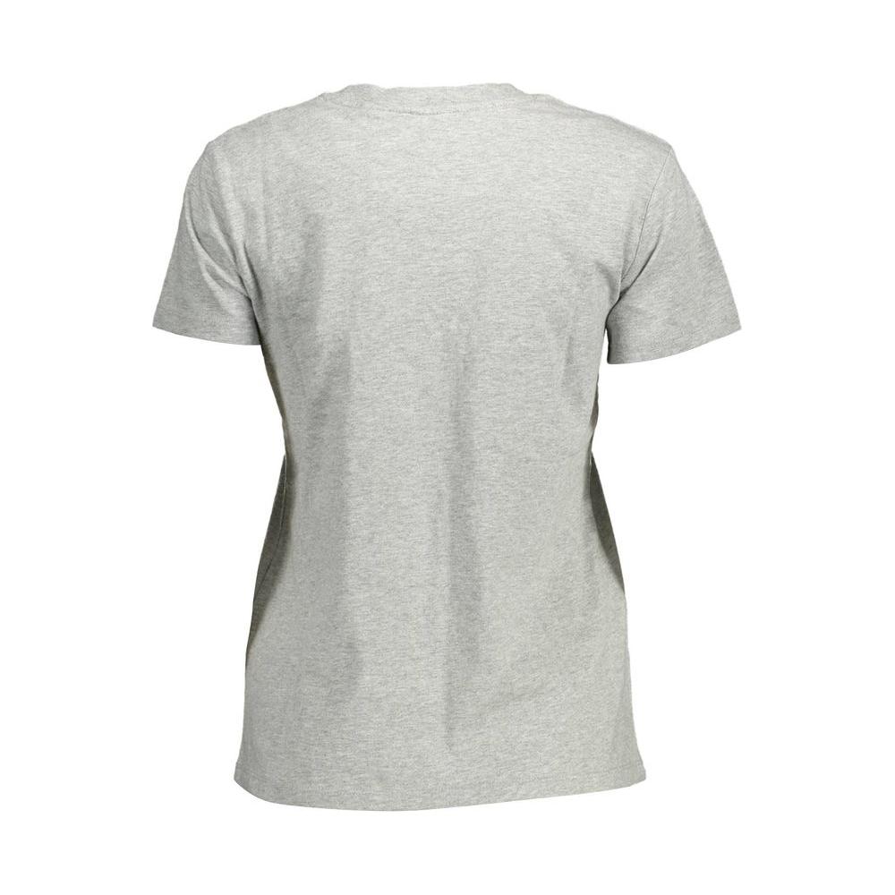 Levi's Chic Gray Round Neck Cotton Tee Levi's