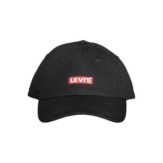 Levi's Black Cotton Men Cap Levi's