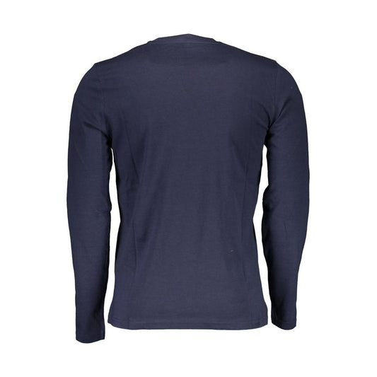 North Sails Blue Long Sleeve Tee with Signature Print North Sails